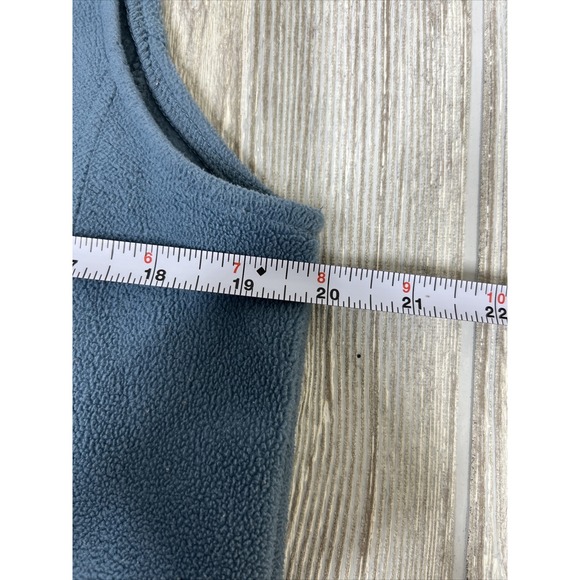 Vintage Woolrich Blue Collar Zip Up Fleece Vest Bodywarmer Mom Gift Womens SZ M - Picture 4 of 8